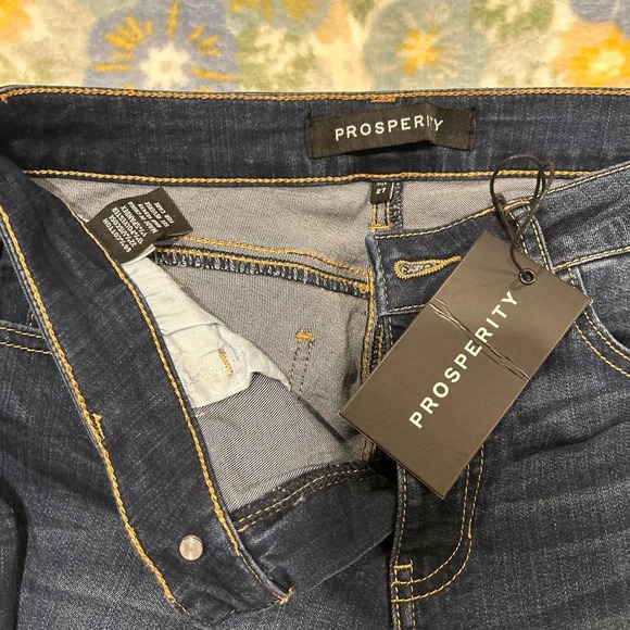 Prosperity Lillian Capri Skinny Jeans Dark Indigo Blue Jeans Women's 27 - Picture 3 of 4